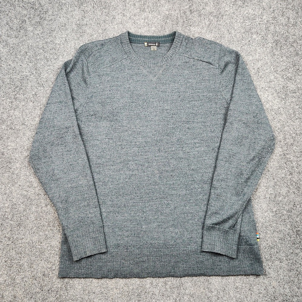 Smartwool Sweater Mens Medium Gray V Neck‎ Wool Knit Pullover Casual Soft